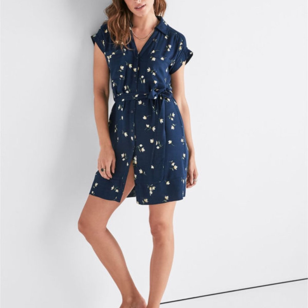 Lucky Brand Floral Shirt Dress